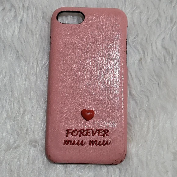 MIU MIU iPhoneケース ピンク ミュウミュウ Miu Miu MiuMiu ミュウミュウ iPhone X/XS 携帯